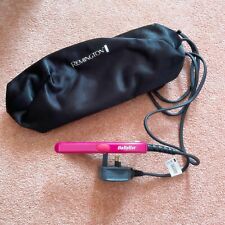Used, Babyliss Pink Mini Hair Style Straightener Styling In Traveler Holiday Pouch for sale  Shipping to South Africa
