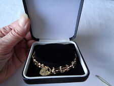 9ct gold 375 gate bracelet to fit 7 inch wrist for sale  Shipping to South Africa