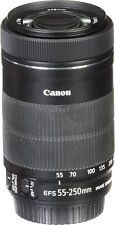 Lente de zoom para câmera Canon telefoto EF-S 55-250mm 1:4-5.6 IS STM COMPLETA EXCELENTE CONDIÇÃO. comprar usado  Enviando para Brazil
