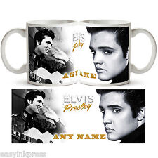 ELVIS PRESLEY PERSONALISED Ceramic Photo Mug Cup Tea Coffee Add Name Gift New for sale  BOURNEMOUTH