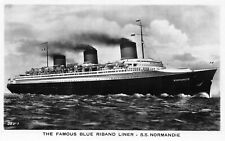 Postcard ships normandie for sale  BRISTOL