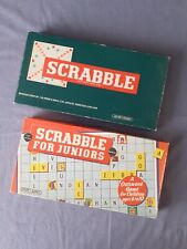 Vintage Scrabble gra oryginalne litery dorosły junior lata 60. słowo dzieci nauka na sprzedaż  Wysyłka do Poland