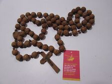 Carved wooden rosary for sale  STEVENAGE