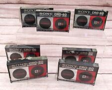 Sony dióxido de cromo CRO-60 fitas cassete em branco 60 minutos áudio lote de 7 NOVO comprar usado  Enviando para Brazil
