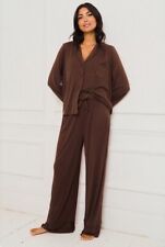 Used, Jimjam The Label Modal Piped Pyjamas Brown Size L for sale  Shipping to South Africa