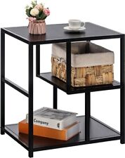 Side Table Black Industrial Coffee End Table Metal Frame Honeycomb APICIZON for sale  Shipping to South Africa