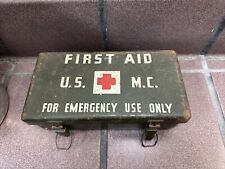 Usado, Kit de primeros auxilios militares vintage de los años 40 de Davis Mfg. 9,25" x 5,5" segunda mano  Embacar hacia Argentina