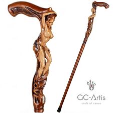 Hand carved walking for sale  Shipping to Ireland