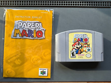 Usado, Paper Mario RPG Nintendo 64 N64 Auténtico Carrito y Manual segunda mano  Embacar hacia Argentina