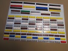 115 GENUINE LEGO FLAT STRIPS VARIOUS SIZES - BULK LOT for sale  Shipping to South Africa
