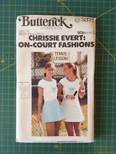 5377 Chrissie Evert On Court Fashion S 10 Uncut Vintage Butterick Sewing Pattern for sale  Shipping to South Africa