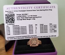 Champagne diamond ring for sale  WOLVERHAMPTON