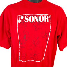 Sonor Drums T Shirt Mens Size Large Vintage 80s 90s Percussion Instruments for sale  Shipping to South Africa