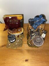 Novelty bookends fisherman for sale  HARTLEPOOL