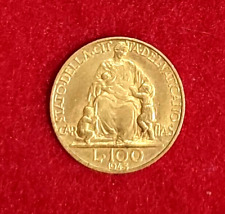 100 lire oro vaticano usato  Villa Santo Stefano