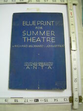 R Beckhard + J Effrat 1948 Blueprint para Teatro de Verano * Guía de administración de Anta segunda mano  Embacar hacia Argentina