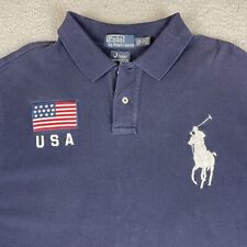 Camisa polo masculina azul 2008 bordada Pequim vintage Ralph Lauren XXL Olimpíadas comprar usado  Enviando para Brazil