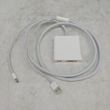 Apple A1306 Blanco Mini Pantalla Puerto a Doble Enlace Adaptador DVI Cable Dongle, usado segunda mano  Embacar hacia Argentina
