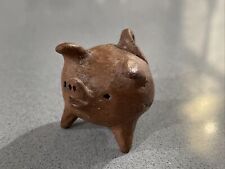 Figura de arcilla en miniatura de 2" ficha de buena suerte ficha de buena suerte Chanchito de 3 patas segunda mano  Embacar hacia Argentina