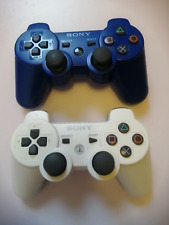 Official Sony Playstation PS3 Sixasis Wireless Controllers White & Blue UNTESTED for sale  Shipping to South Africa