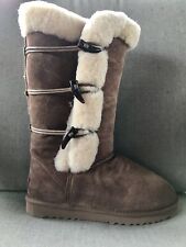 BRAND NEW Staheekum Cabin Welly Brown Shearling Fur Boots Women’s 7M for sale  Shipping to South Africa
