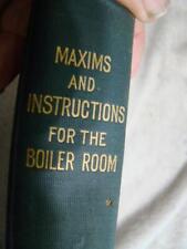 Maxims instructions boiler for sale  Valley Center