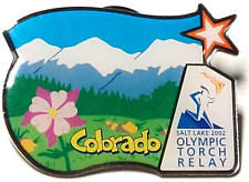 Olympics 2002 Salt Lake City Olympic Torch Relay Colorado Lapel Pin for sale  Shipping to South Africa