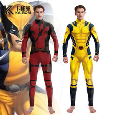 Macacão Cosplay Deadpool 3 X-Men Wolverine Super-herói Halloween Bodysuits Zentai, usado comprar usado  Enviando para Brazil