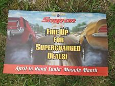 SNAP-ON TOOLS Plastic Sign Supercharged Deals Firebird Mopar Drag Race for sale  Shipping to South Africa