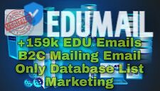 +159k EDU e-mails validados B2C correio somente e-mail banco de dados lista marketing, usado comprar usado  Enviando para Brazil