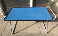 Vintage Retro Blue Light Lightweight Aluminium Folding Camping Picnic Table for sale  Shipping to South Africa