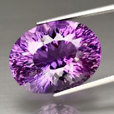 24.19ct 21x16mm VVS Oval Concave Natural Unheated Purple Amethyst, Gemstone for sale  Shipping to South Africa