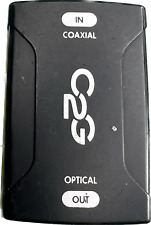 Convertidor de audio digital óptico coaxial a toslink con cables C2G para ir 40018, negro segunda mano  Embacar hacia Argentina