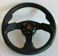 Used, Steering Wheel fits For Mitsubishi Leather 3000GT Lancer Galant Pajero Eclipse L for sale  Shipping to South Africa