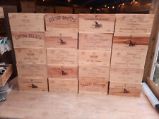 Wooden wine box for sale  CHIPPENHAM