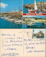 Brighton Marina 3 vistas GB década de 1980 cancelación D Constance segunda mano  Embacar hacia Argentina