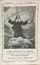 Cartolina bernadetta soubirous usato  Mondragone