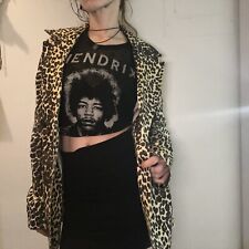 Blazer vintage com estampa de leopardo coração alma jaqueta leve tamanho grande comprar usado  Enviando para Brazil