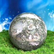 Bola de cuarzo de ágata acuática natural 685G esfera de cristal muestra mineral curación segunda mano  Embacar hacia Argentina