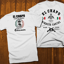 Camiseta Blanca de El Chapo Sinaloa Cartel King Boss Street Hustle segunda mano  Embacar hacia Argentina