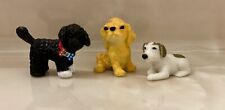 Casa de Bonecas Miniatura Cães Poodle Terrier Spaniel Lote de 3 Peças 1” Cachorro Filhote A comprar usado  Enviando para Brazil