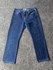 Eddie Bauer Men's Size 36x32 Blue Straight Leg Dark Wash Jeans Denim Nice Actual for sale  Shipping to South Africa