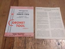 1964 coronet tool for sale  NORTHAMPTON