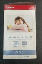 Canon Selphy CP  Color Ink/Paper Set KP-108IN- OPEN BOX for sale  Shipping to South Africa