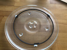 Uniwersalna płyta mikrofalowa 270mm szklana talerz obrotowy z pierścieniem, używany na sprzedaż  Wysyłka do Poland