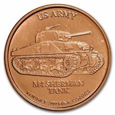 1 onza tanque redondo de cobre del ejército de EE. UU. - Sherman segunda mano  Embacar hacia Argentina