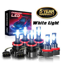 Faróis de LED + kit de lâmpadas de faróis de neblina combo 6X 6000K para Nissan Murano 2015-2018 comprar usado  Enviando para Brazil