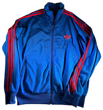 CHAQUETA DE PISTA ADIDAS AZUL BRILLANTE CON 3 RAYAS ROJAS PRINCIPIOS DE LA DÉCADA DE 2000 CREMALLERA COMPLETA PARA HOMBRE XL segunda mano  Embacar hacia Argentina