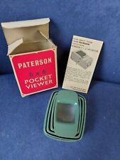 Vintage paterson pocket for sale  Shipping to Ireland