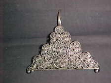 ANTIQUE VICTORIAN 800 SILVER FILIGREE ARTISAN LETTER HOLDER / NAPKIN HOLDER for sale  Shipping to South Africa